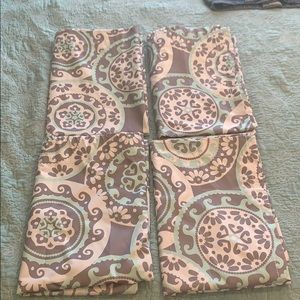 Black out curtains set of 4. 63x43